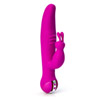 Rechargeable silicone dual action vibrating stimulator with powerful independent dual motors, one in the stimulator and one in the tip.